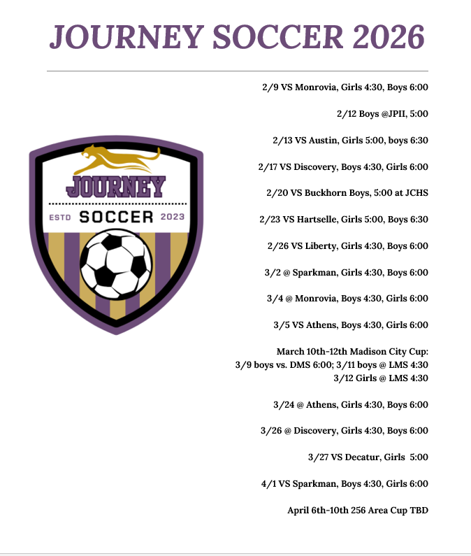 Soccer Schedule